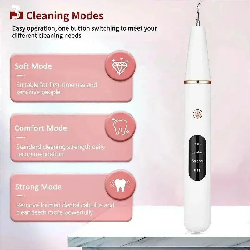 Pulitore Elettrico per Denti | Scaler Sonico Portatile con Luce LED per Rimozione Efficace di Placca e Tartaro 5