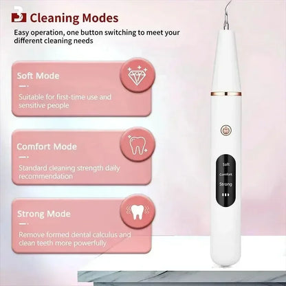 Pulitore Elettrico per Denti | Scaler Sonico Portatile con Luce LED per Rimozione Efficace di Placca e Tartaro 5