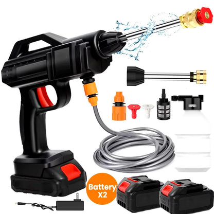 Pulitore Senza Fili | Pulitore ad Alta Pressione con Batteria al Litio e Ugello Regolabile | Ideale per Auto e Giardino 2