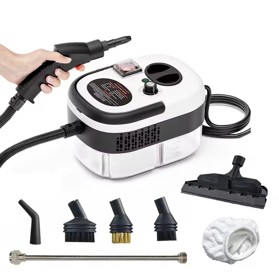 Pulitore a Vapore Portatile | Macchina per Pulizia ad Alta Pressione con Accessori Inclusi | Ideale per Auto e Cucina 7