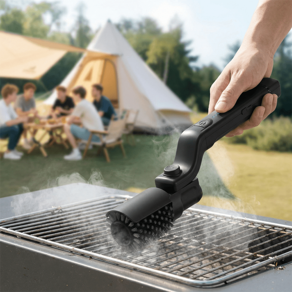 Electric Grill Cleaner | 3-Speed Tool with Ergonomic Design | Effective for Grills and Barbecues