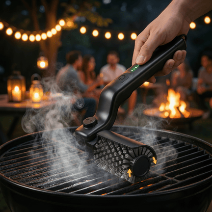 Electric Grill Cleaner | 3-Speed Tool with Ergonomic Design | Effective for Grills and Barbecues