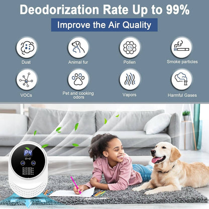 Ozone Air Purifier | Programmable Air Cleaner with Wall-Mount Design for Fresh Spaces up to 30m²