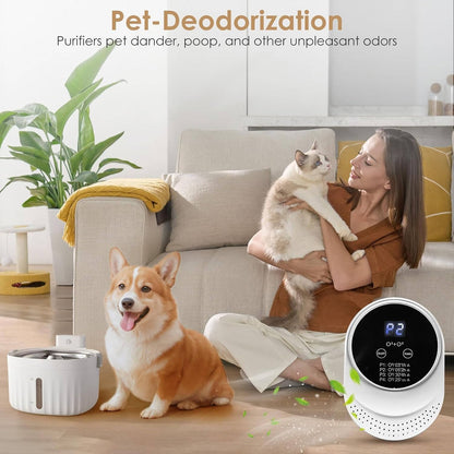 Ozone Air Purifier | Programmable Air Cleaner with Wall-Mount Design for Fresh Spaces up to 30m²