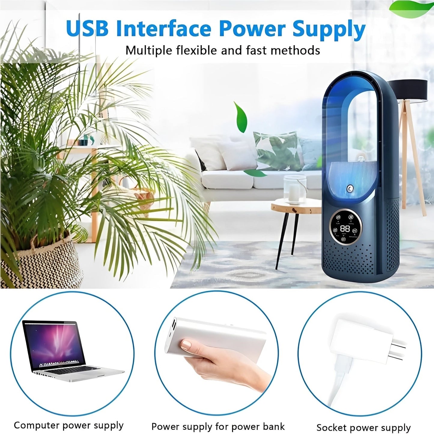 3-in-1 Portable Air Cooler with Humidifier and Quiet Motor | Optimal Comfort for Office and Night