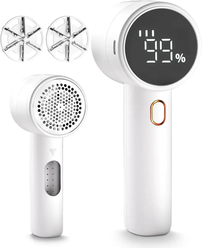 Rasoio Elettrico per Tessuti | 6 Lame Potenti con Display LED | Rimozione Efficace di Pelucchi e Lanugine 6