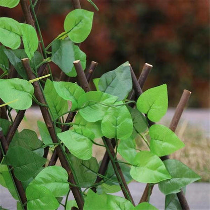 Retractable Garden Fence with Artificial Plants | Aesthetic Design for Privacy and Outdoor Comfort