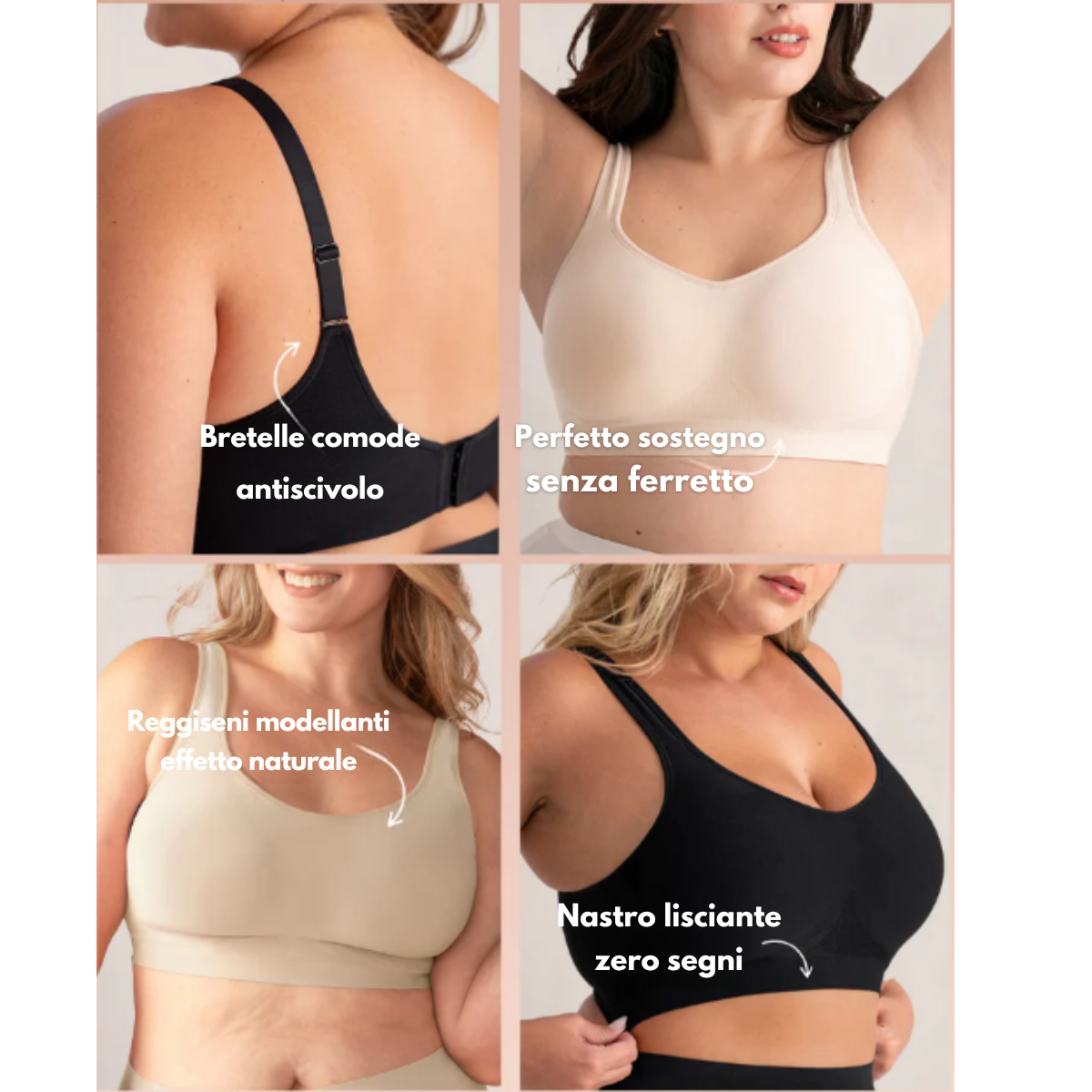 Reggiseno Invisibile Senza Ferretto con Coppa C | Design Senza Cuciture per Comfort e Sostegno Ideale 2