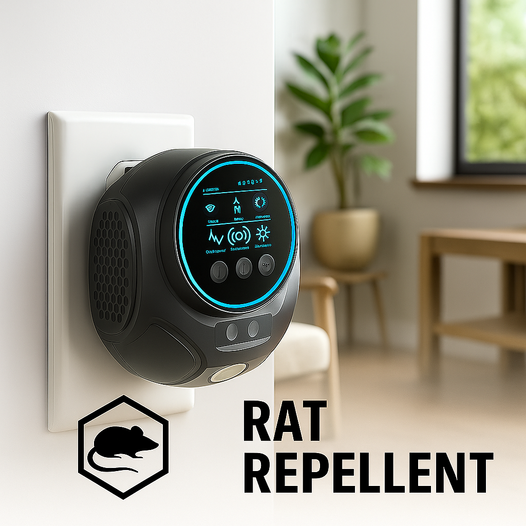 Repellente Ultrasuoni per Ratti e Topi | Sicuro e Silenzioso per Uso Interno ed Esterno | Copertura Fino a 3200 Piedi Quadrati 1