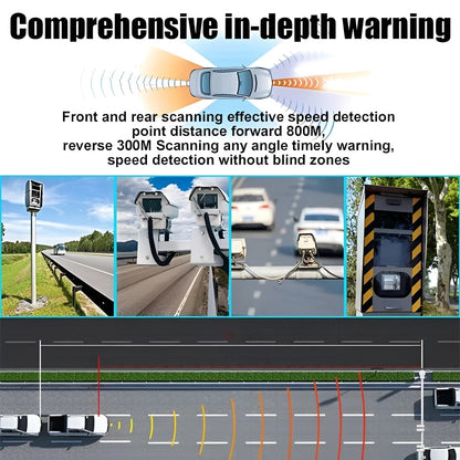 Solar Radar Detector for Vehicles with LED Alert - Safety and Comfort on the Road