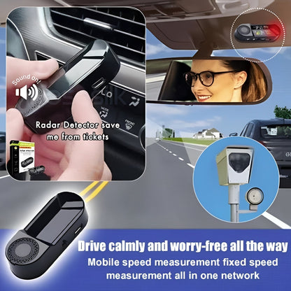 Solar Radar Detector for Vehicles with LED Alert - Safety and Comfort on the Road
