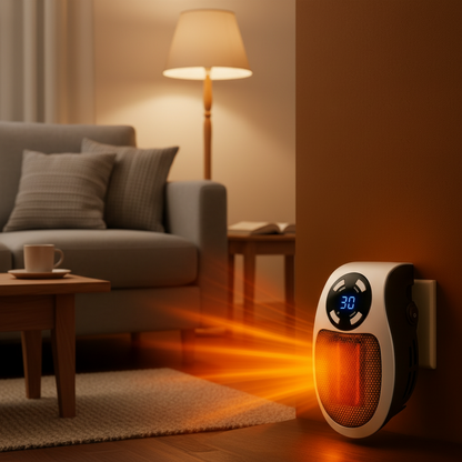 Riscaldatore Elettrico Portatile | Riscaldamento Veloce e Silenzioso con Design Compatto per Ambienti Confortevoli 0