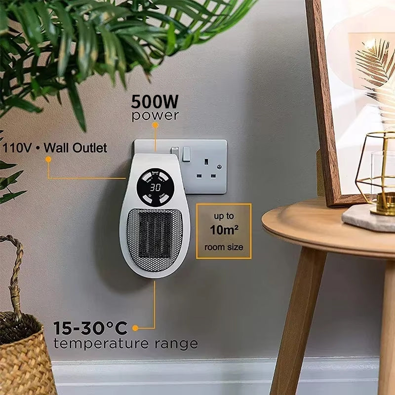 Riscaldatore Elettrico Portatile | Riscaldamento Veloce e Silenzioso con Design Compatto per Ambienti Confortevoli 4
