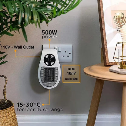 Riscaldatore Elettrico Portatile | Riscaldamento Veloce e Silenzioso con Design Compatto per Ambienti Confortevoli 4