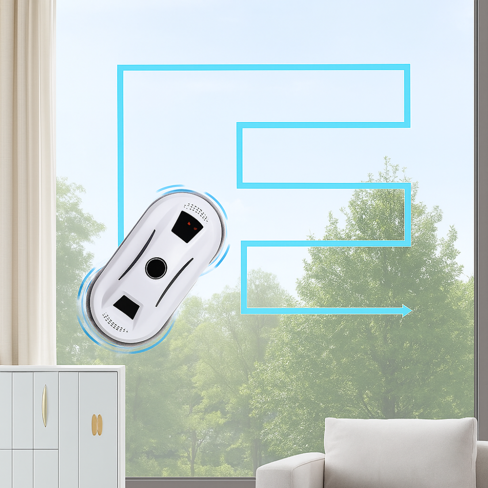 Automatic Window Cleaning Robot with Safe Suction | Streak-Free Results for Perfect Glass