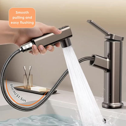 Rubinetto Estraibile per Lavabo con 3 Modalità di Flusso | Design Moderno per Cucina e Bagno 2