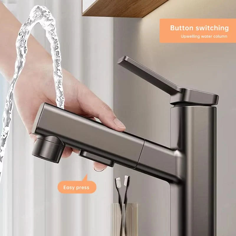 Rubinetto Estraibile per Lavabo con 3 Modalità di Flusso | Design Moderno per Cucina e Bagno 5