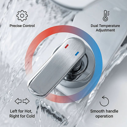 Rubinetto Lavabo A Cascata con Finitura A Specchio - Design Elegante per Bagni Moderni 8