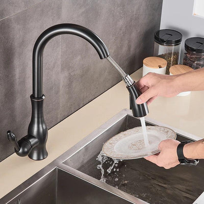 Pull-Out Kitchen Faucet with Spray Head for Greater Flexibility | Modern Stainless Steel Design for Any Kitchen