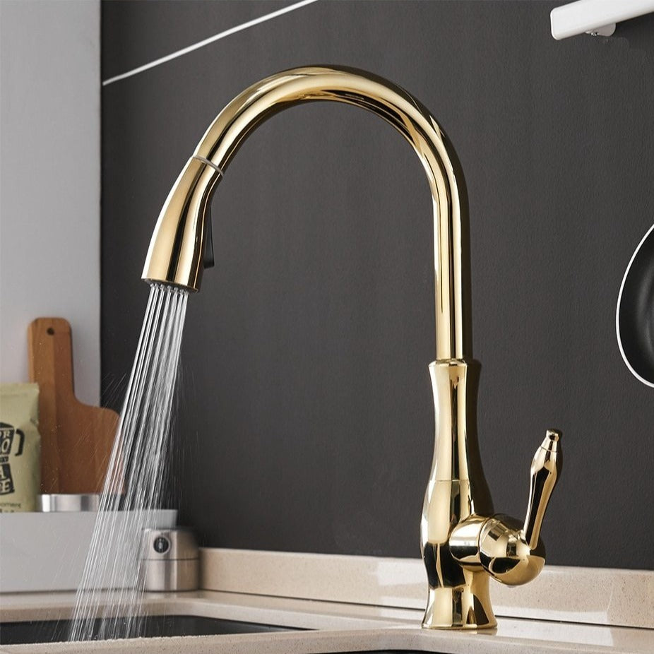 Pull-Out Kitchen Faucet with Spray Head for Greater Flexibility | Modern Stainless Steel Design for Any Kitchen