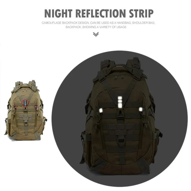 Rugged Adventure | Zaino Tattico con Impermeabilità e Ampia Capacità | Ideale per Escursioni e Campeggio 12