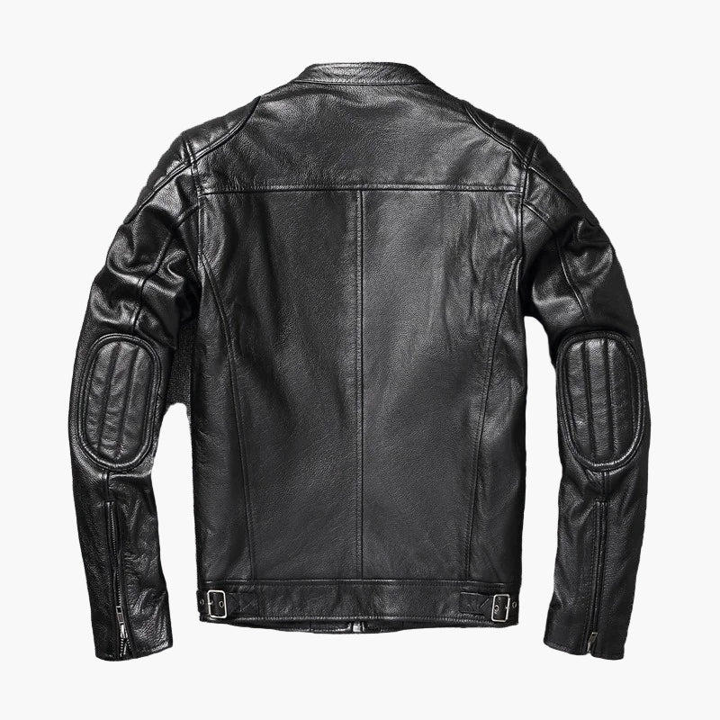 Raimondo | Men's Slim-Fit Faux Leather Biker Jacket - Urban Character