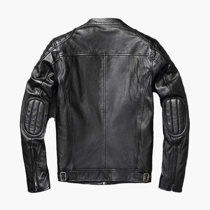 Raimondo | Men's Slim-Fit Faux Leather Biker Jacket - Urban Character