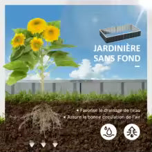 Raised Garden Bed with Ergonomic Design and Ample Space for Growing Flowers and Vegetables