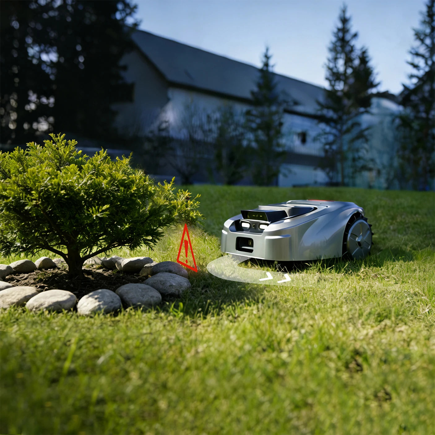 Robot Tagliaerba Automatico con Visione a 360° e GPS Antifurto | Rasaerba Wireless per Giardini Fino a 1000 m²
