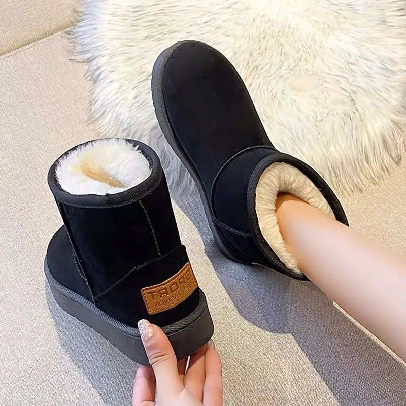 Lidia | Wasserdichte Winterstiefeletten für Damen mit Plüschfutter und Plateausohle - Sicherer Schritt