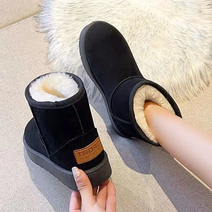 Lidia | Wasserdichte Winterstiefeletten für Damen mit Plüschfutter und Plateausohle - Sicherer Schritt