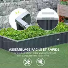Raised Garden Bed with Ergonomic Design and Ample Space for Growing Flowers and Vegetables