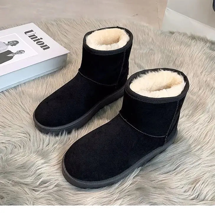 Lidia | Wasserdichte Winterstiefeletten für Damen mit Plüschfutter und Plateausohle - Sicherer Schritt