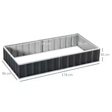 Raised Garden Bed with Ergonomic Design and Ample Space for Growing Flowers and Vegetables
