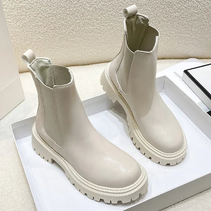 Zaira | Stivaletti Chelsea Donna con Suola Spessa - Stile Quotidiano per Autunno e Inverno