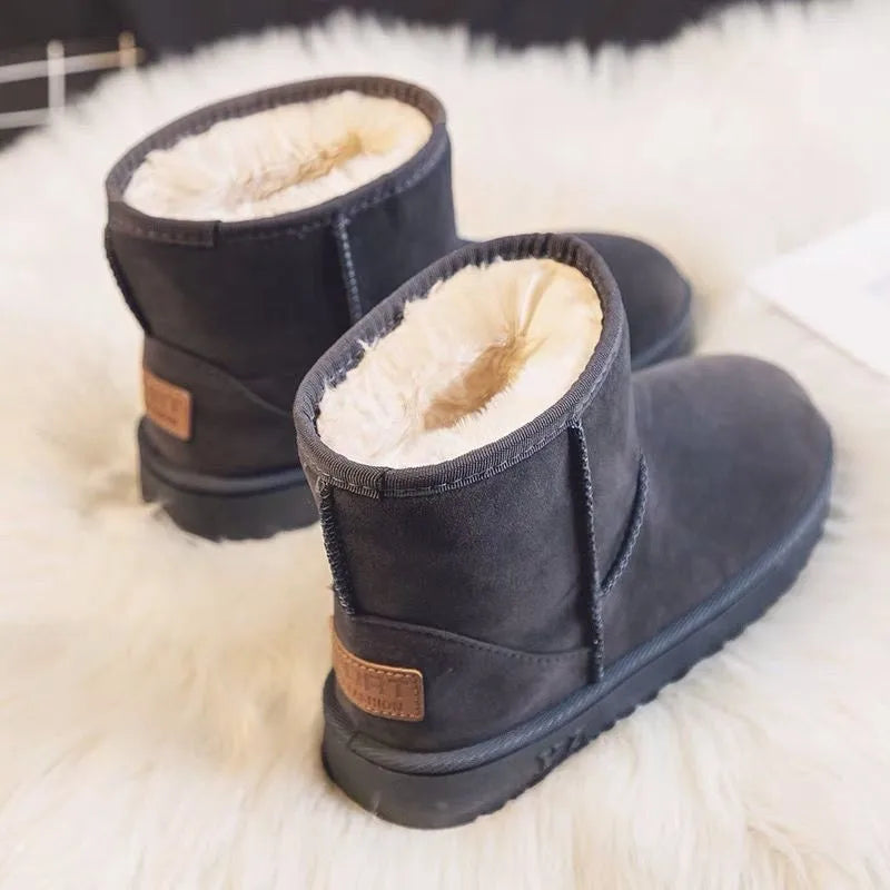 Lidia | Wasserdichte Winterstiefeletten für Damen mit Plüschfutter und Plateausohle - Sicherer Schritt