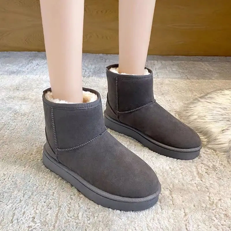 Lidia | Wasserdichte Winterstiefeletten für Damen mit Plüschfutter und Plateausohle - Sicherer Schritt