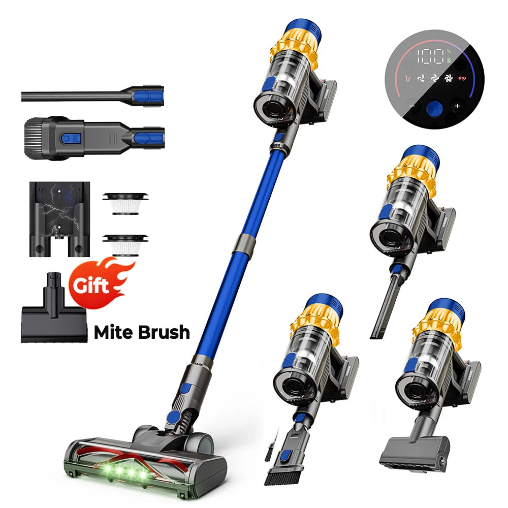 Cordless Vacuum Cleaner | Powerful 55kPa Suction and Ergonomic Design | Ideal for Efficient and Effortless Cleaning
