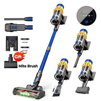 Cordless Vacuum Cleaner | Powerful 55kPa Suction and Ergonomic Design | Ideal for Efficient and Effortless Cleaning