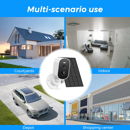 Telecamera WiFi 1080P | Sicurezza Esterna con Ricarica Solare e Audio Bidirezionale | Monitoraggio Continuo per Protezione