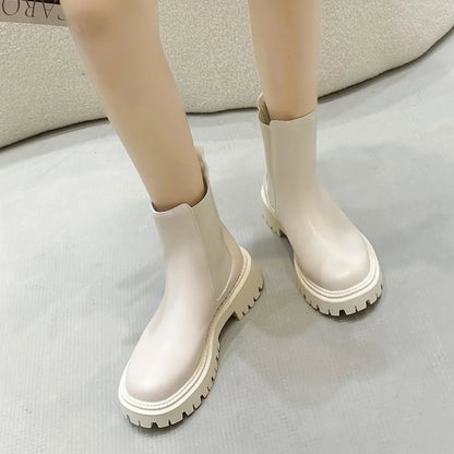 Zaira | Stivaletti Chelsea Donna con Suola Spessa - Stile Quotidiano per Autunno e Inverno