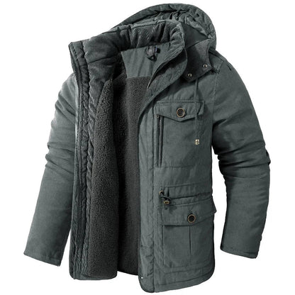 Tommaso | Giacca Invernale Uomo con Cappuccio e Interno Teddy - Calore Pratico