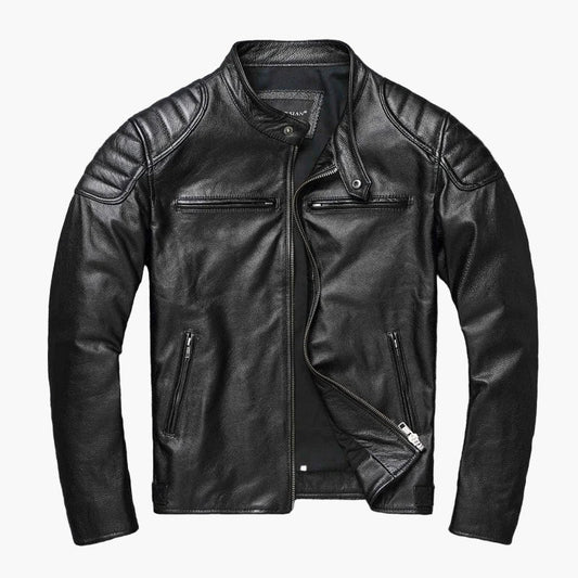 Raimondo | Men's Slim-Fit Faux Leather Biker Jacket - Urban Character