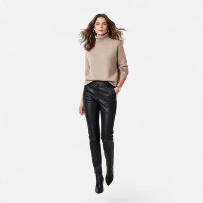 Samantha | Elegante Maglione Oversize in Misto Lana con Collo Alto per Donna 3