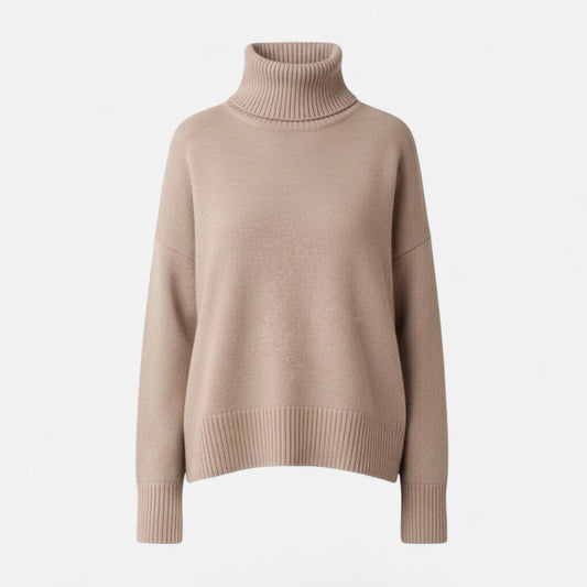 Samantha | Elegante Maglione Oversize in Misto Lana con Collo Alto per Donna 5