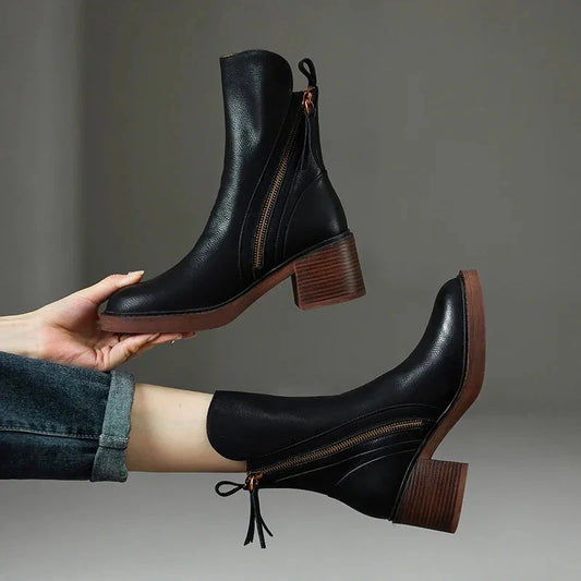 Samantha | Elegante Stivaletto Donna in Vera Pelle Autunno/Inverno 0