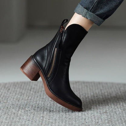 Samantha | Elegante Stivaletto Donna in Vera Pelle Autunno/Inverno 2