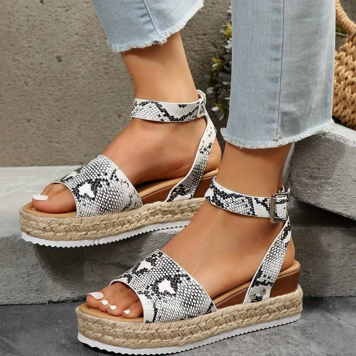 Comfortable Boho Women's Sandals with Platform and Ergonomic Ankle Strap for Comfort and Style