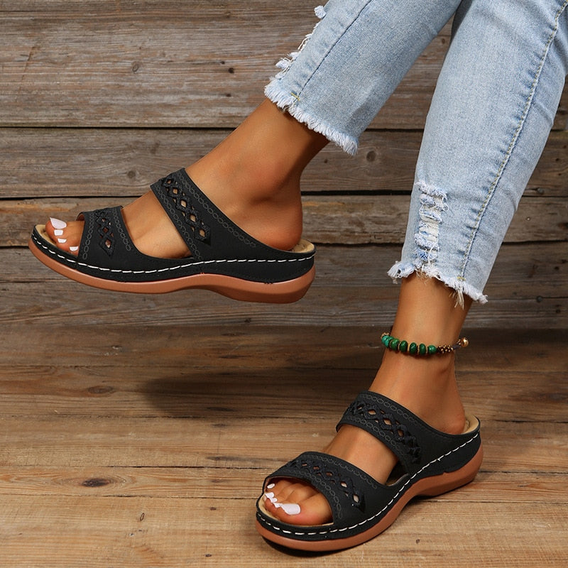 Comfortable Women's Sandals | Summer Orthopedic Sandals with Arch Support | Elegant Design for Effortless Walking