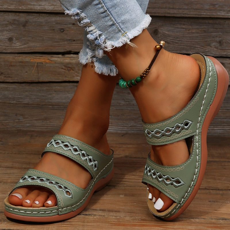 Comfortable Women's Sandals | Summer Orthopedic Sandals with Arch Support | Elegant Design for Effortless Walking